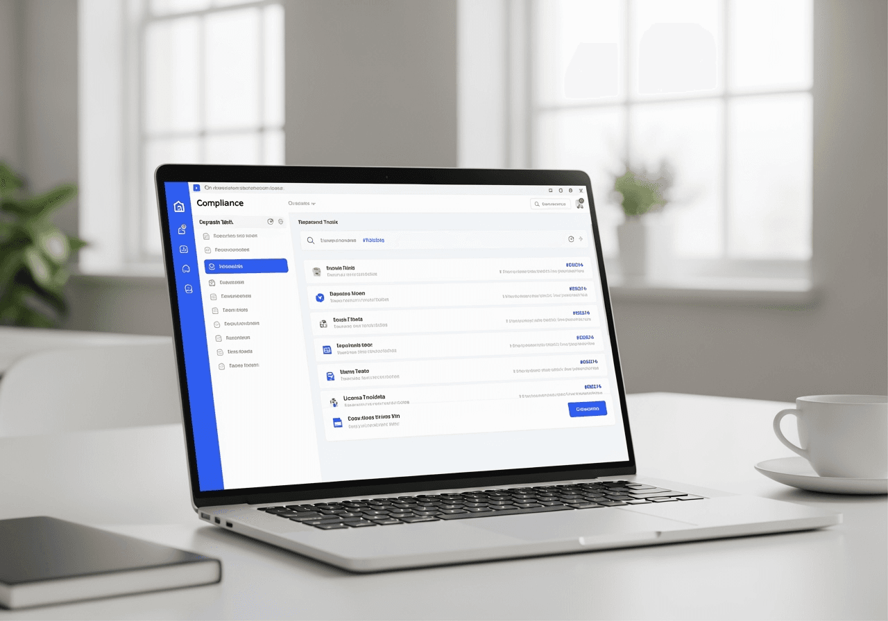 Compliance management dashboard